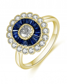 SAPPHIRE DIAMOND RING (TR4993)